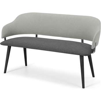 Neilson Dining Bench, Marl and Hail Grey (H79 x W140 x D55cm)