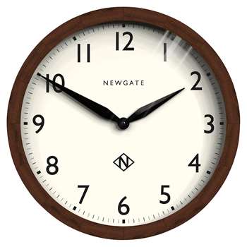 Newgate Clocks - Wimbledon Dark Wood Wall Clock (Diameter 45cm)