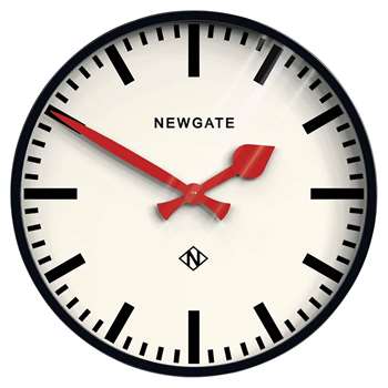 Newgate Putney Wall Clock, Black (Diameter 45cm)
