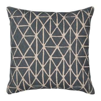 Niki Jones - Berber Cushion - 50x50cm - Slate & Natural