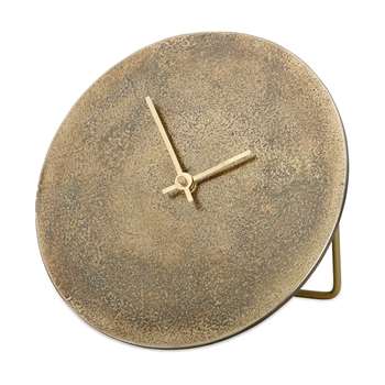 Nkuku - Okota Standing Clock - Antique Brass (Diameter 22cm)