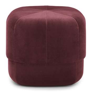 Normann Copenhagen - Circus Pouf - Small - Dark Red (H40 x W46 x D46cm)