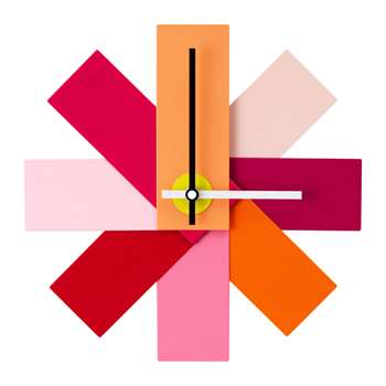 Normann Copenhagen - Watch Me Wall Clock - Pink (H28.5 x W28.5cm)