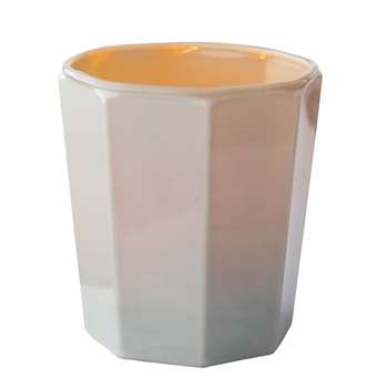 Opal Faceted Votive - Small 7.5 x 7cm