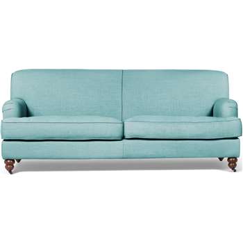 Orson 3 seater sofa, Teira Blue (80 x 200cm)