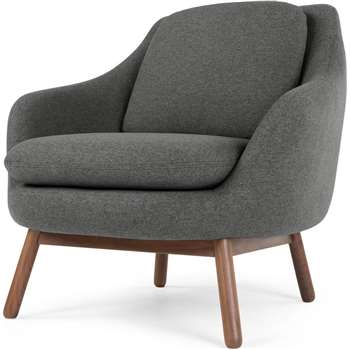 Oslo Accent Chair, Marl Grey (86 x 87cm)