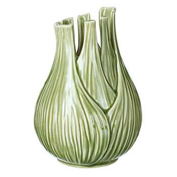 Pak Choi Vase - Green (H22 x W15 x D15cm)