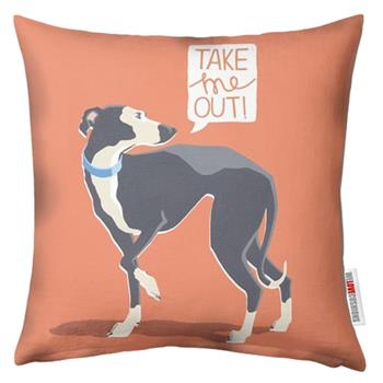 Paperlollipop Greyhound Cushion (45 x 45cm)