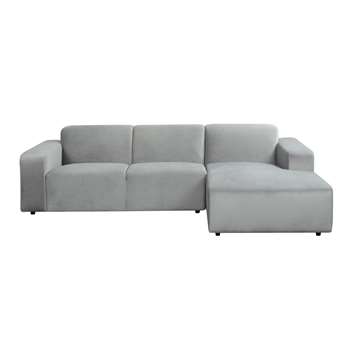 Pebble Right hand Corner Sofa - Dove Grey (H78 x W276 x D176cm)
