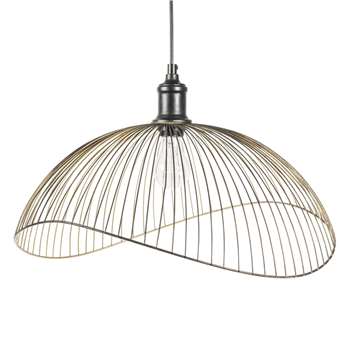 PHAONA black metal wire pendant D 48 cm