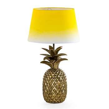 Love Frankie Pineapple Lamp Base In Antique Gold (58 x 31cm)