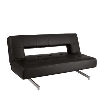 Pisa sofa bed black (75-95 x 190cm)