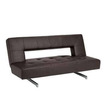 Pisa sofa bed brown (75-95 x 190cm)