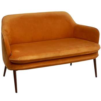 Pols Potten - Charmy Velvet Sofa - Gold (H78 x W128.5 x D72cm)