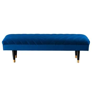 Polter Bench Navy Blue (H48 x W150 x D45cm)
