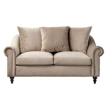 Portman Two Seat Sofa – Taupe (H85 x W159 x D101cm)