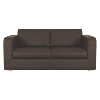 Porto Brown Leather 3 Seater Sofa Bed - 82 x 192cm