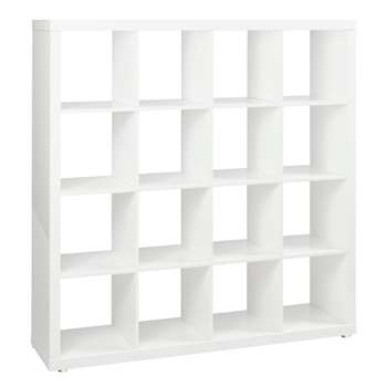 Porto sixteen cube shelving white (165 x 155cm)