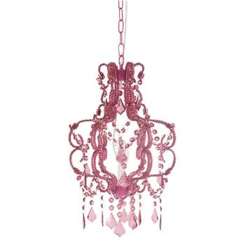 Princess fuchsia chandelier (Diameter 30cm)