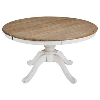 PROVENCE Round Extendable 6-8 Seater Dining Table (H78 x W140-190 x D140cm)