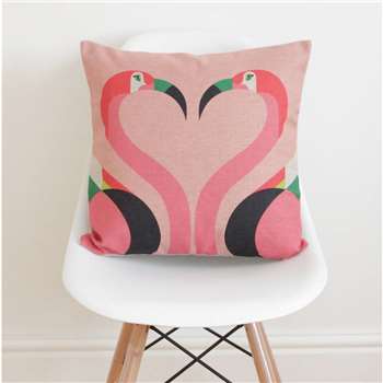 QuirkyBee - Flamingos Cushion Cover (H45 x W45cm)