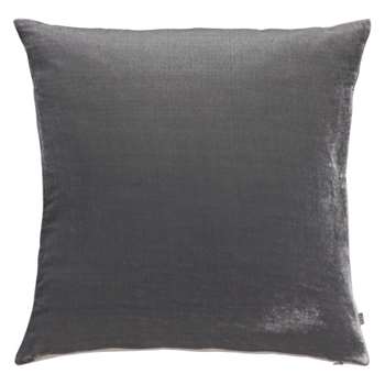 Regency Grey velvet cushion 45 x 45cm