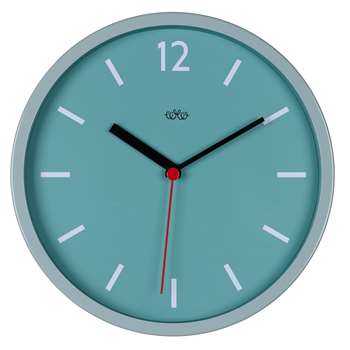 Retro Style Wall Clock in French Blue (Diameter 30cm)