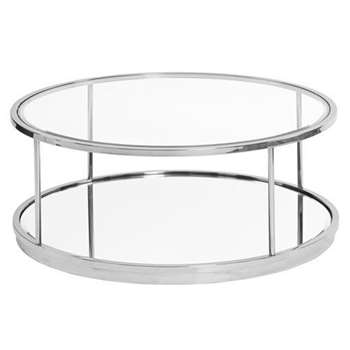Rippon Silver Circular Coffee Table (H36 x W90 x D90cm)