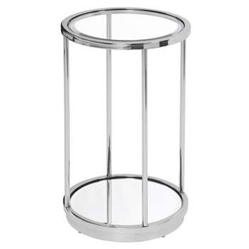 Rippon Silver Circular Side Table (H61 x W38 x D38cm)