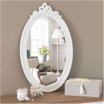 ROMANE mirror in white H 65cm
