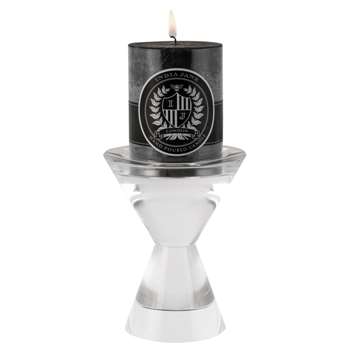Sans Crystal Candle Holder (H14 x W11 x D11cm)