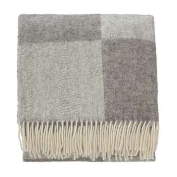 Saskatoon Wool Blanket, Grey & Light Grey (140 x 220cm)