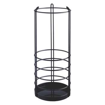 Saunders Black metal umbrella stand
