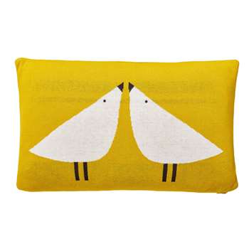 Scion Lintu Knitted Cushion, Yellow (H30 x W50cm)