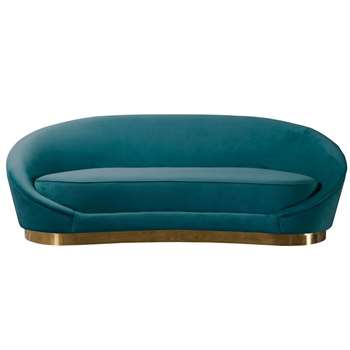 Selini Three Seat Sofa – Peacock (H73 x W230 x D100cm)