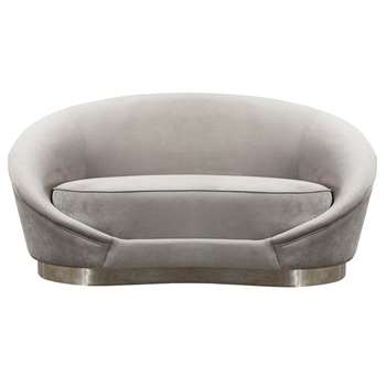 Selini Two Seat Sofa - Dove Grey (H73 x W180 x D100cm)