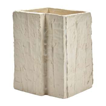 Serax - Eucalyptus & Acacia Square Vase - White (H19 x W13.5 x D13.5cm)