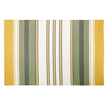 SERENGETI Outdoor Rug with Multicoloured Stripe Print (H180 x W270cm)