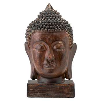 Serenity Buddha Head - Bronze (H20 x W12 x D12cm)