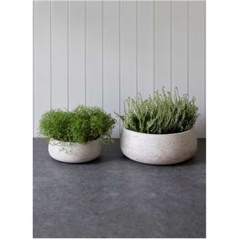 Set of 2 Stratton Bowls in Stone - Cement