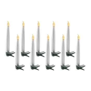 Sirius - Carolin Christmas Tree Light - Set of 10 - Silver (H15 x W1.2 x D1.2cm)