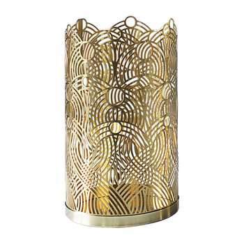 Skultuna - Lunar Candle Holder - Brass - Large (H17 x W10 x D10cm)
