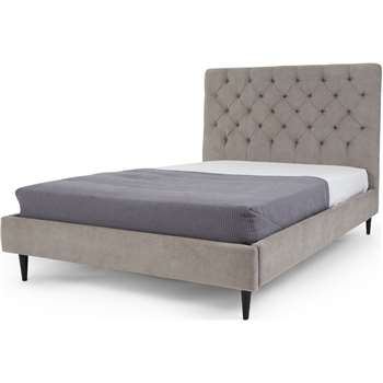 Skye Double Bed, Owl Grey (H128 x W150 x D205cm)