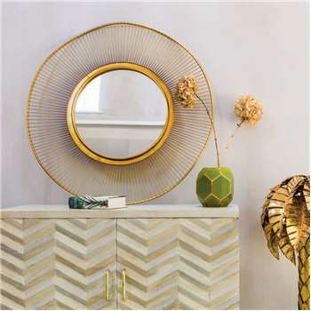 Solstice Gold Mirror (93cm Diameter)
