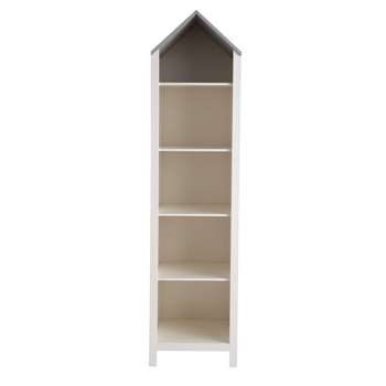 SONGE Wooden doll's house bookcase in white (180 x 45cm)