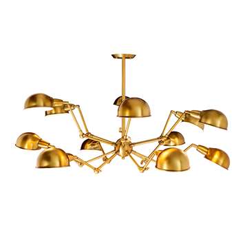 Spider pendant light brass (60 x 100cm)