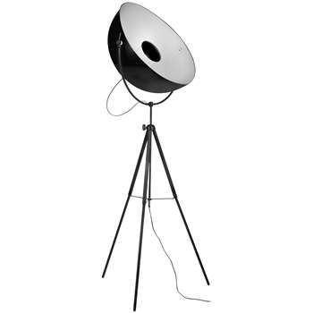 Spotlight Floor Lamp with Black Tripod Base (165 x 68cm)