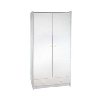 Steens For Kids Tall Wardrobe In White 180 x 95cm