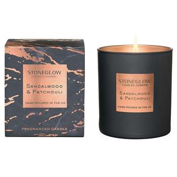 Stoneglow - Luna Tumbler Candle - Sandalwood & Patchouli (H9.5 x W8.5 x D8.5cm)