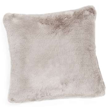 SWART faux fur cushion in grey (45 x 45cm)